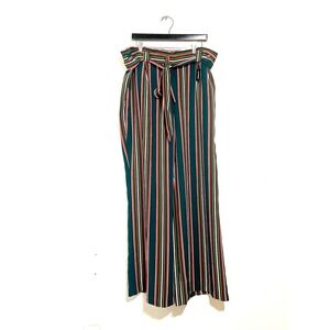 NWT Express Retro Wide Leg High Rise Striped Trouser Dress Pants Size XL